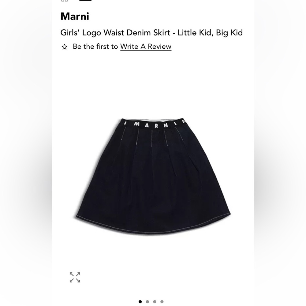 MARNI logo waist flared skirt
